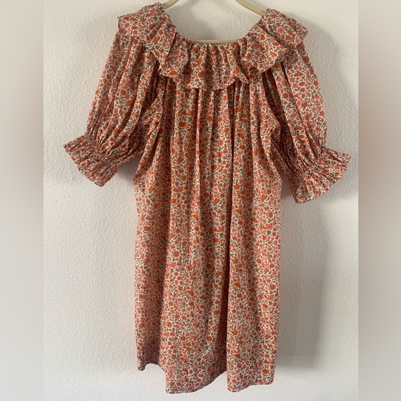 SOLD Doen Chime Ruffled Floral Liberty Fabric Dress Size XS DOEN - Picture 16 of 16